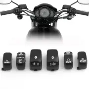 Motorcycle Black Switch Caps Button Cover For Harley Sportster XL 1200 883 96-13