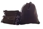 50pcs Small Brown Drawstrings Velvet Bags for Jewelry, Gift, Wedding Favors, ...