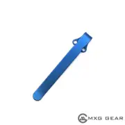 (Blue) Titanium Deep Carry Clip Made for Benchmade 556 Osborne Emerson CQC7