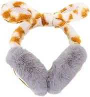 [Ipetboom] Plush Winter Ear Protection Earmuff Furry Rabbit Ear Cover for Women for Outdoor Activities Adorable Design for Cold Weather Use