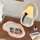 1PC Cream Style Makeup Mirror Decora Cloud Shaped, French Beauty Wall Mirror.