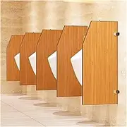 Urinal Divider Screen,Toilet Partition,4pcs Adult Urinal Baffle,Bathroom Men's Toilet Privacy Screen, Hotel/School Urinal Privacy Baffle Public Health Partition Board(Natural)