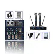 4-Channel Mono Stereo Mixer Studio Echo Effect Mixing Console ,Audio Microphone