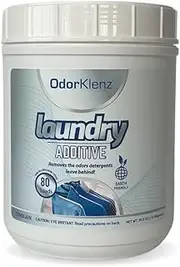 OdorKlenz Laundry Additive, Powder Large - 80 Loads, Odor Neutralizer, Made in The USA, HE Friendly & Safe for All Machines.