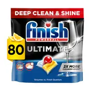 Finish Ultimate Dishwashing Tablets Lemon Sprakle | 80 pack