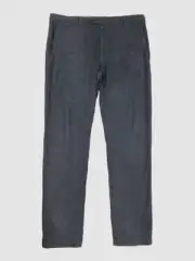 $250 Neiman Marcus Men's Blue Flat Front Stretch Linen Chino Pants Size L