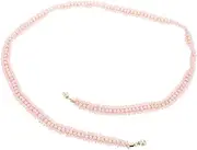 [PACKOVE] Bridal Waist Chain Belt: Boho Adjustable Faux Pearl Tie - Decorative Bride Waist Ornaments for Kimono/yukata - Wedding Ceremony & Festival Accessories