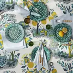 Matouk Citrus Garden Round Tablecloth, 90