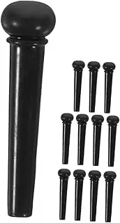 ERINGOGO 12pcs Guitar Bridge Pins Replacement Durable Acoustic Guitar Bridge Pin Pegs Storage Guitarists