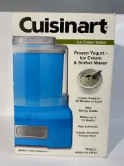 Cuisinart Ice Cream/Sorbet/Frozen Yogurt Maker - White Model ICE-21 *NEW IN BOX*