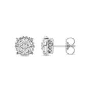 Meera Flower Composite Earrings with 1/3ct of Laboratory Grown Diamonds in 9kt White Gold