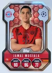 Match Attax 2024 2025 Jamal Musiala Chrome Pro Elite Trading Card
