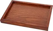 TEHAUX Wooden Display Platform Figures Durable Wooden Base Holder for Model Displays Rectangle Serving Tray for Models and Sand Table Decorations Portable and Elegant Design