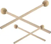 Kisangel 2 Pairs Drumstick Steel Tongue Drum Accessories Percussion Instruments Maple Drumsticks Drum Sticks Drum Mallets Accessories Drum Percussion Accessories Drummer Sticks Wood