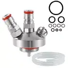 Mini Keg Dispenser Beer Keg Spear Stainless Steel Double Ball Lock Quick Fitt...