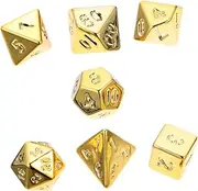 UPKOCH 1 Set Irregular Acrylic Game Dices Multi Sided Board Game Props for Parties and Tabletop Gaming and Reusable Dice Stunning Metallic Colors