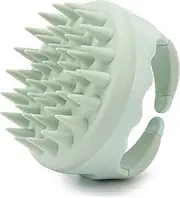 Hair Scalp Massager Shampoo Brush Dry Scalp Brush Silicone Scalp Scrubber Dandruff Shampooing Brush Head Scrubber Exfoliating Brush - Green
