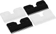 4 Pieces Professional Pet Clipper Replacement Cutter Blade, 18 Teeth Zirconia Ceramic Moving Blade Compatible with Oster Fast Feed A5 Style Detachable Horse Animal Clippers Pet Groomers (Multicolor)