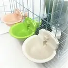 Durable Cage Hanging Bowl Dog Drinking Feeder Pet Water Dispenser Automatic