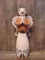 Native American Kewa Pottery Handmade Clay Angel by Bailon
