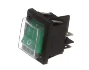 Manitowoc Ice 82.XX.8 Rocker Switch On/Off, Green Lighted for BG0260A/ RF1278C