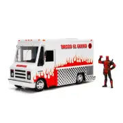 Jada Toys Metals Die Cast Deadpool Taco Truck with Figure 1:24 Scale