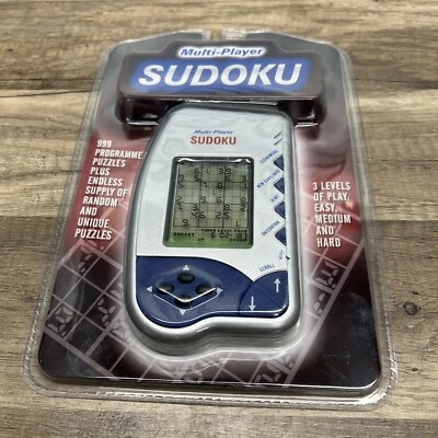 Sudoku Multi-Player Electronic Handheld Game NEW - 999 Puzzles & 3 levels
