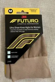 Futuro Ultra Sheer Knee Highs For Women - MEDIUM Moderate Level
