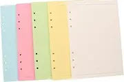 SECFOU 100 Sheets Loose Leaf Paper Colors Punched Lined Paper for Planner Binder Refills Portable for School Office and Journaling