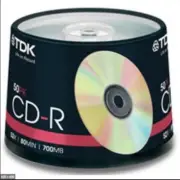 50 TDK GOLD TOP blank CD CD-R media 52X Original AU SEND