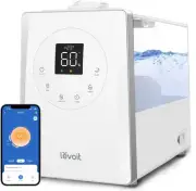 LEVOIT LV600S Smart Warm and Cool Mist Humidifiers for Home Bedroom 6L, White