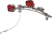 Healvian Hair Rose Clip Flower Simulation Hairpin Retro Barrette Hair Clip Stylish Headband