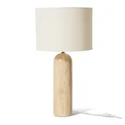 E Style Remington Travertine Table Lamp Home/Bedroom Decor 38x69cm Natural