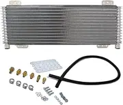 WZruibo 40k Transmission Oil Cooler Kit Compatible with Heavy Duty 40,000 GVW Max Low Pressure Drop Trans Cooler with Mounting Hardware, Towing Applications and Advanced Cooling Protection #LPD47391