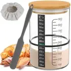 Reusable Sourdough Starter Container Food Storage Fermentation Jar Baking