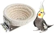 zmgmsmh Handmade Cotton Rope Bird Breeding Nest Bed for Budgie Parakeet Cockatiel Parakeet Conure Canary Finch Lovebird and Small Parrot Cage Hatching Nesting Box