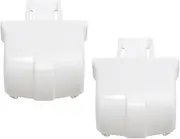 2Pcs WR2X7617 Refrigerator Door Shelf Retainer Bar Support End Cap Replacement Part Replacement for GE Hotpoint Kenmore Refrigerators Replace# PS298977 WR02X8345 AP2060073 AH298977
