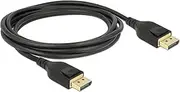 Delock Cable Displayport 1.4 8K 60Hz, DP 8K Certified (Ultra HD 2), 4K @ 240 Hz, DP Cable for Gaming Monitor, Gaming Graphics Card 2 m