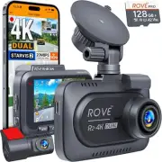ROVE R2-4K DUAL Dash Cam Front and Rear, STARVIS 2 Sensor
