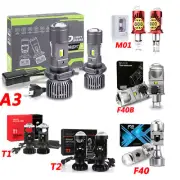 H4 9003 Mini Bi-LED Projector Lens Bulbs Hi/Lo Beam Headlight Retrofit Universal