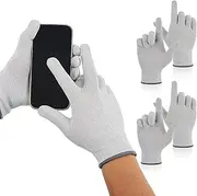 Teenyyou 2 Pairs EMF Radiation Protection Computer Gloves Unisex Anti Radiation EMF Shielding Protection