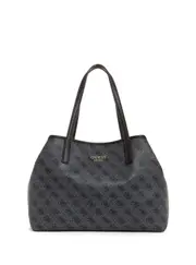 GUESS Women's Coal Logo Vikky Tote Bag in Black