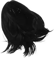 VALICLUD Wig for Women Stylish Short Black Hair Wig with Bangs Natural Look for Daily Wear Parties Halloween and Cosplay