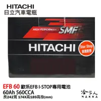 在飛比找松果購物優惠-HITACHI 日立 EFB 60ah Juke Fabia