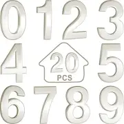 20 Pieces Self-Adhesive Door House Numbers Mailbox Numbers Street Address