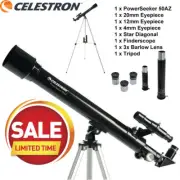 Celestron PowerSeeker 50AZ Telescope Refractor Astronomical Entry Level 21039