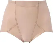 [Wing] NQ1562 Women's Girdle, Moderate Tummy Suppression, Cotton Blend (Body Fabric), Soft Type, Short Length, One Piece, Fits Up to 3L, Large Size
