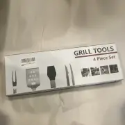 Grill Tools SS BBQ /Grilling Tool Set - Tongs, Meat Fork Spatula DWk158
