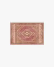 60' x 90' | Machine Washable Runner Rug | Kid & Pet Friendly | Indoor Rug | Rayne Pink & Orange Flatwoven Rug | Ruggable