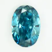 Oval Shape Diamond Fancy Blue Color Loose 1 ct Polished VS2 Natural Enhanced